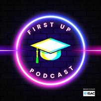 First Up Podcast Logo